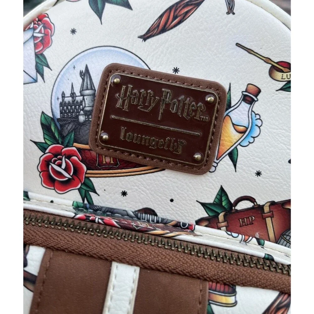 Loungefly Harry Potter Tattoo Art Mini Backpack Bag
